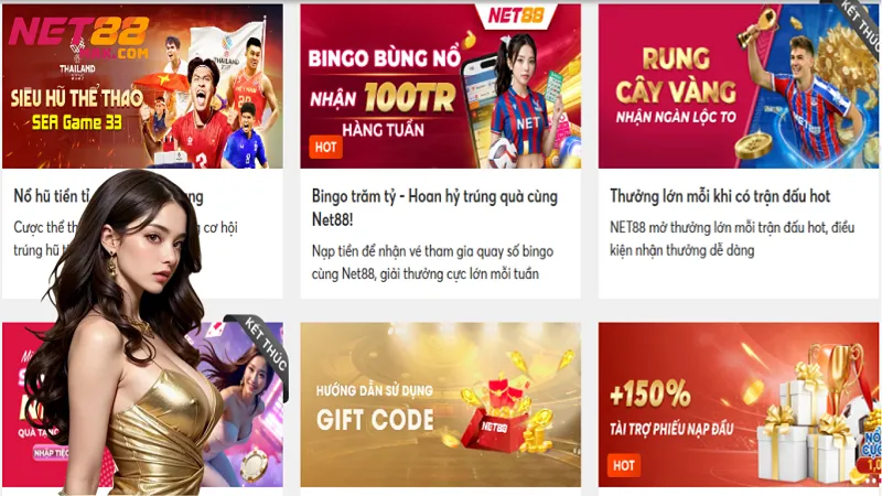 Net88 ⭐️ Link Vào Nhà Cái Net 88 💎 Chơi Cực Căng, Trúng Cực Đậm 27 Hàng loạt đặc quyền ưu đãi giá trị cho hội viên Net88